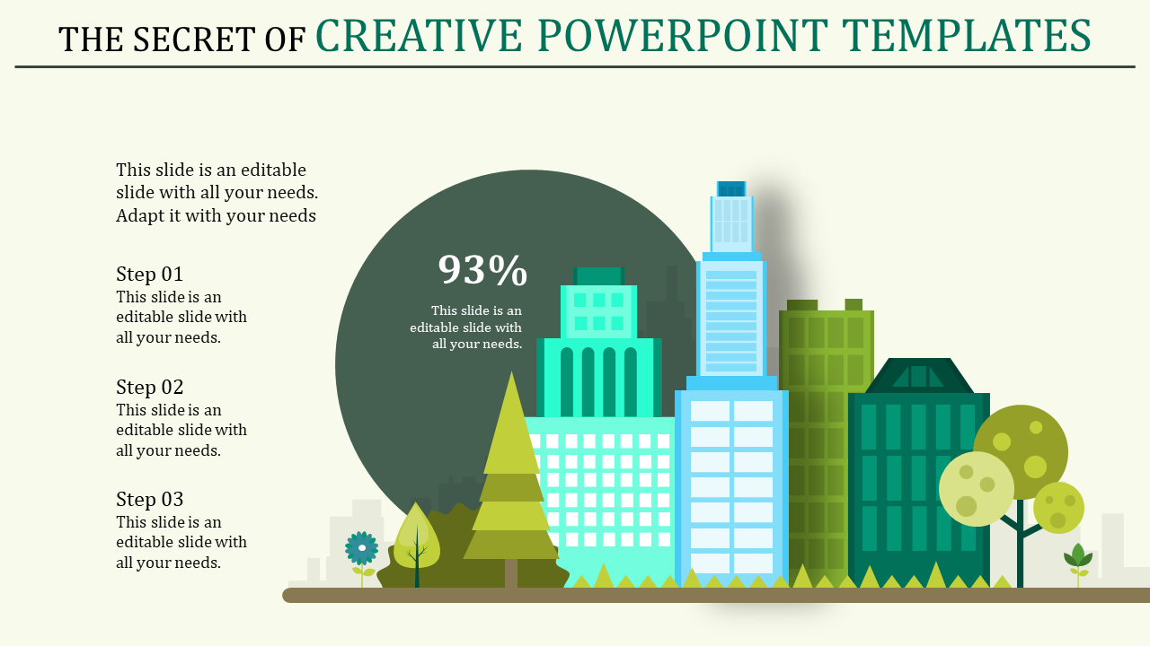 creative powerpoint templates with buildings